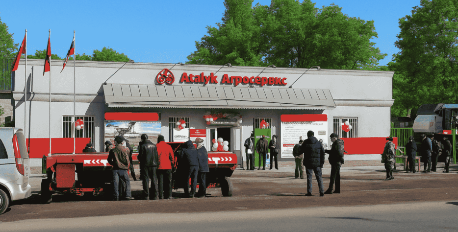 Подразделение по продаже сельхозтехники и запчастей "Аталык Агросервис" находиться по адресу: 1) Чуйская область Улица Ленина, 335а с. Новопокровка, Ысык-Атинский район, 725024 2) Ошская Область, Узгенский район, село Бахмал, улица Бахмал 67 "Аталык Озгон"